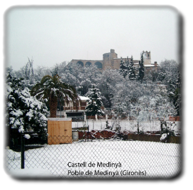 Castell de Mediny, el dia 28 de Enero del 2006 amanecimos con una pequea nevada.